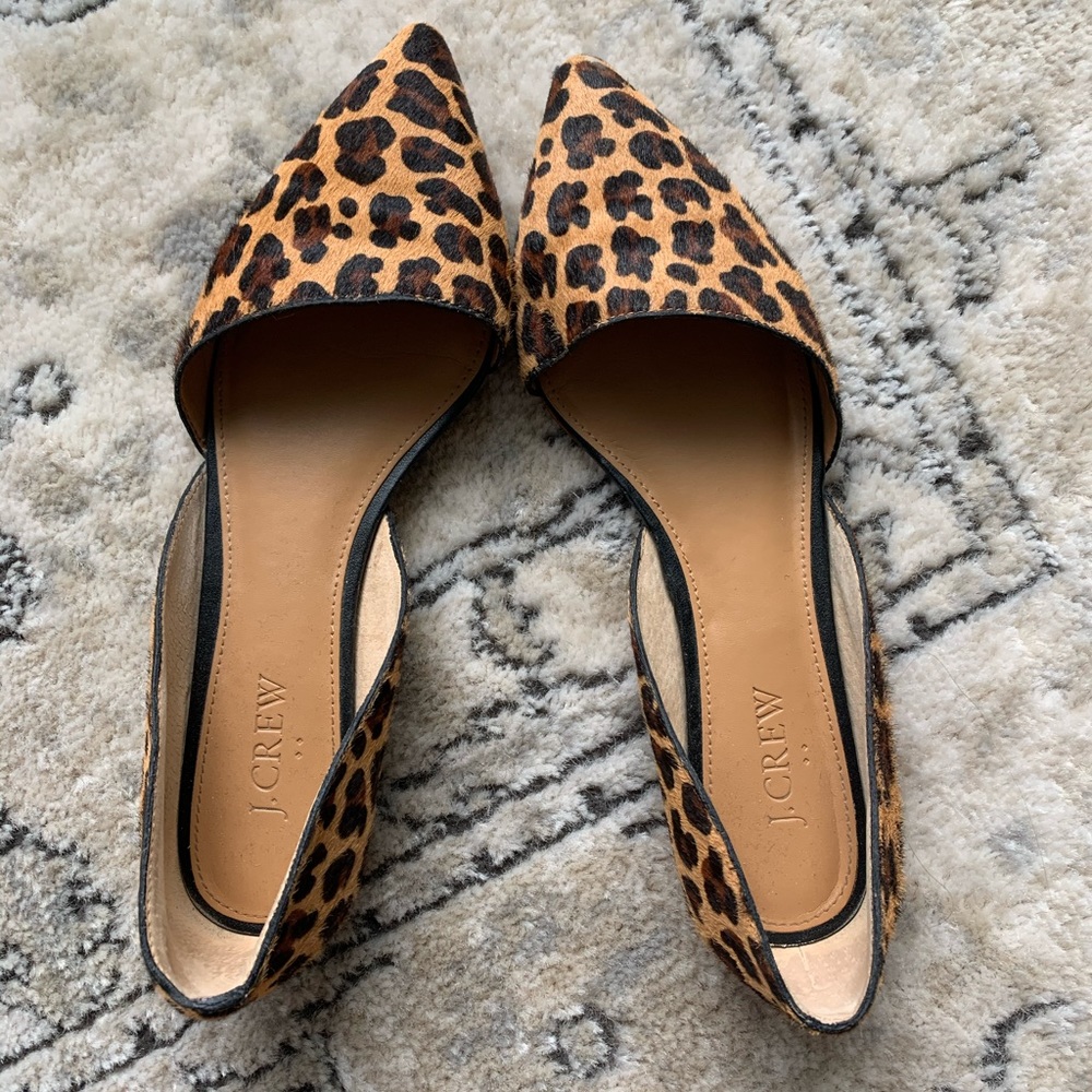 J. Crew Leopard Flats